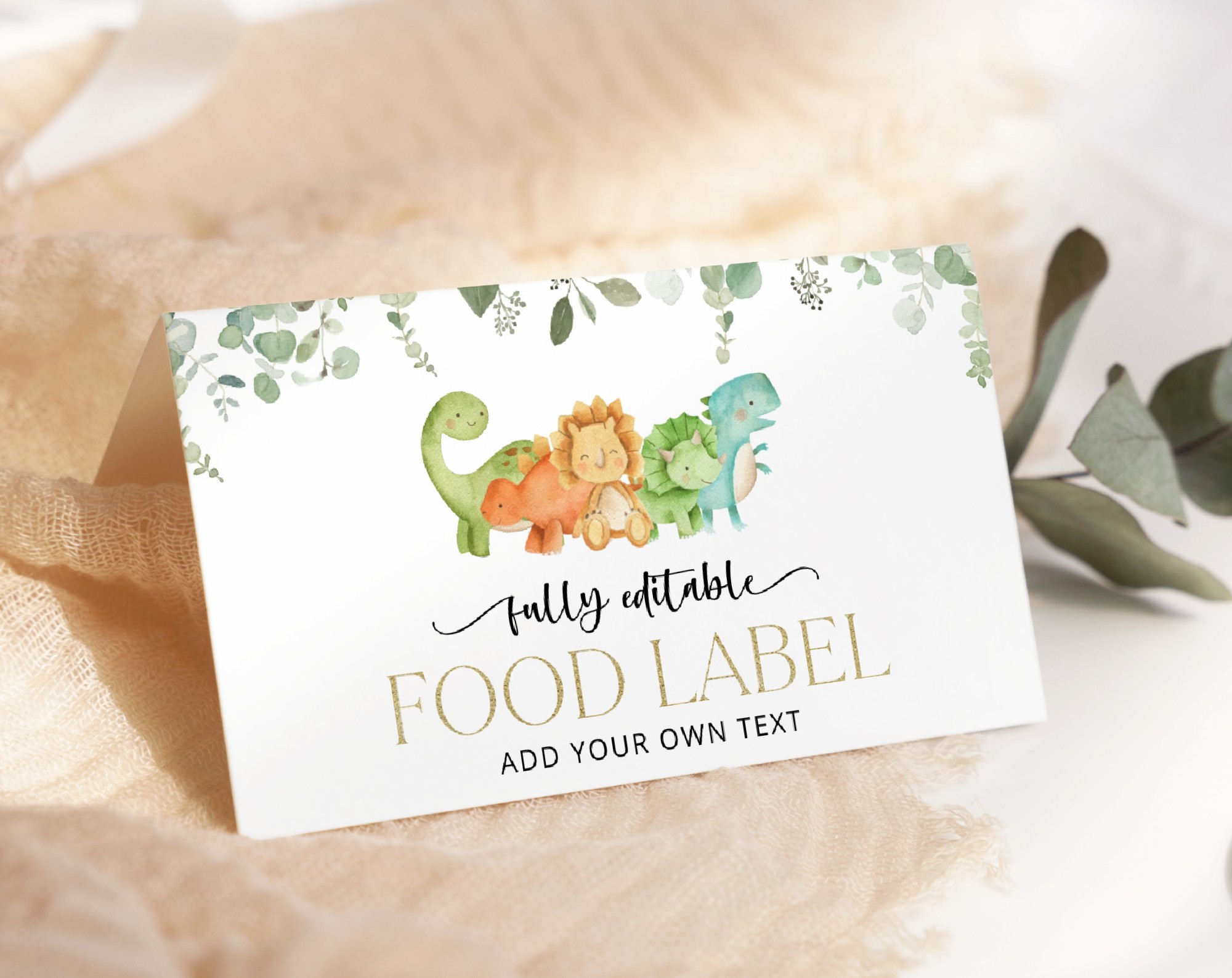 Cute Dinosaurs Food Label, First Birthday, Boy Birthday, Printable File, Edit Yourself, SH25 Cute Dinosaurs Food Label, First Birthday, Boy Birthday, Printable File, Edit Yourself, SH25