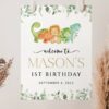 Cute Dinosaurs Welcome Sign, Birthday Sign, First Birthday, Boy Birthday, Printable File, Edit Yourself, SH25 Cute Dinosaurs Welcome Sign, Birthday Sign, First Birthday, Boy Birthday, Printable File, Edit Yourself, SH25