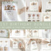 Forest Animals First Birthday Bundle, Printable File, Edit Yourself, SH28 Forest Animals First Birthday Bundle, Printable File, Edit Yourself, SH28