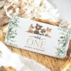 Forest Animals Chocolate Bar Wrapper, Candy Bar Wrapper, First Birthday, Printable File, Edit Yourself, SH28