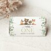 Forest Animals Chocolate Bar Wrapper, Candy Bar Wrapper, First Birthday, Printable File, Edit Yourself, SH28