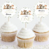 Forest Animals Cupcake Toppers, First Birthday, Printable File, Edit Yourself, SH28 Forest Animals Cupcake Toppers, First Birthday, Printable File, Edit Yourself, SH28