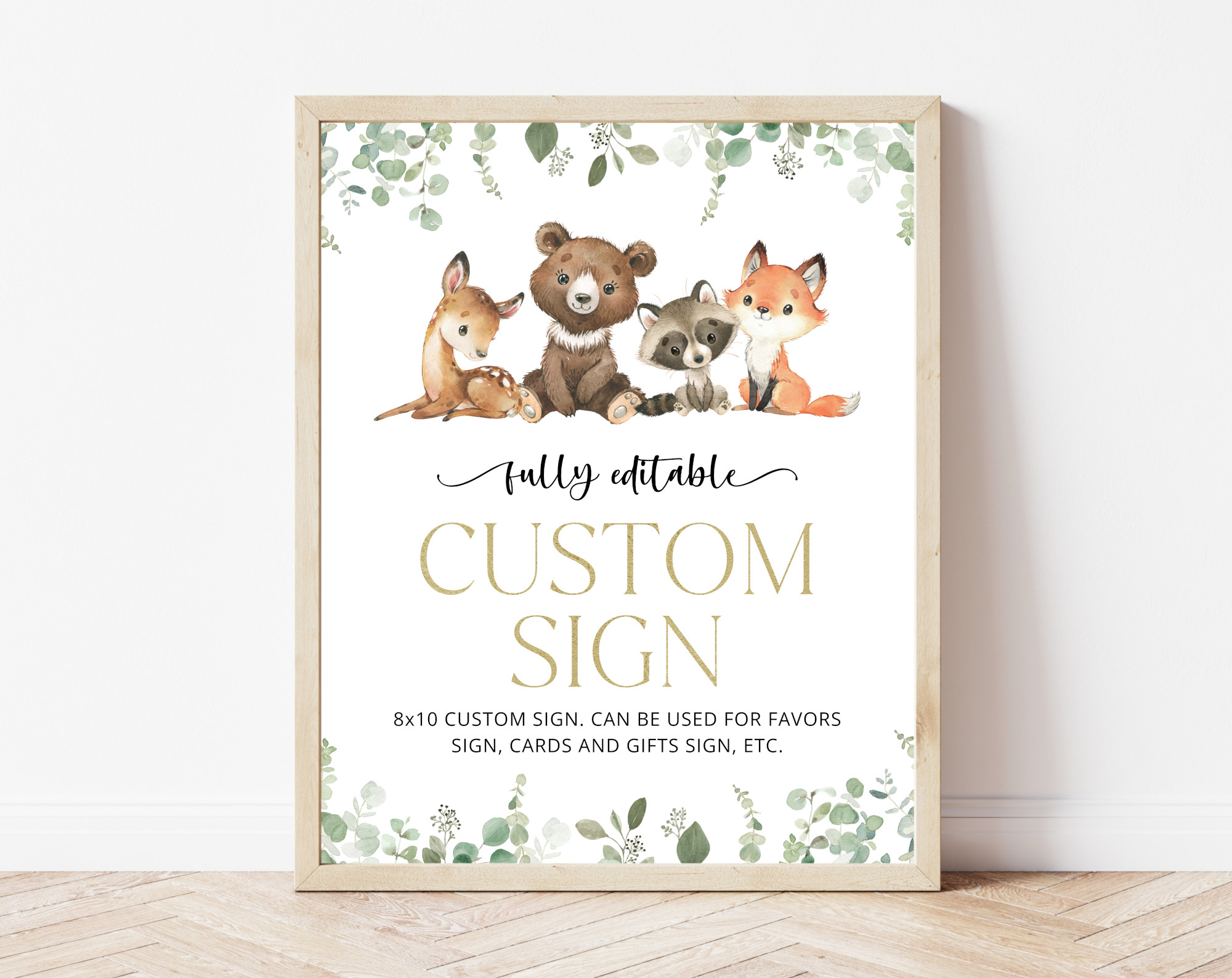 Forest Animals Custom Sign, Birthday Sign, First Birthday, Printable File, Edit Yourself, SH28 Forest Animals Custom Sign, Birthday Sign, First Birthday, Printable File, Edit Yourself, SH28