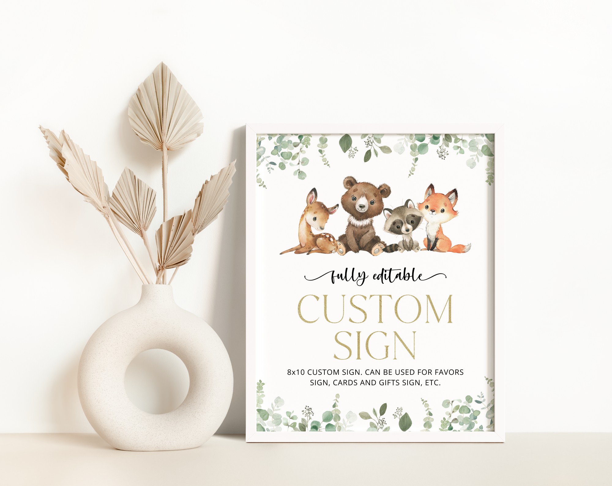 Forest Animals Custom Sign, Birthday Sign, First Birthday, Printable File, Edit Yourself, SH28 Forest Animals Custom Sign, Birthday Sign, First Birthday, Printable File, Edit Yourself, SH28