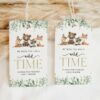 Forest Animals Favor Tags, Gift Tags, First Birthday, Printable File, Edit Yourself, SH28