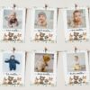 Forest Animals First Year Photos, First Birthday, Printable File, Edit Yourself, SH28