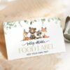 Forest Animals Food Label, First Birthday, Printable File, Edit Yourself, SH28