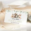 Forest Animals Food Label, First Birthday, Printable File, Edit Yourself, SH28