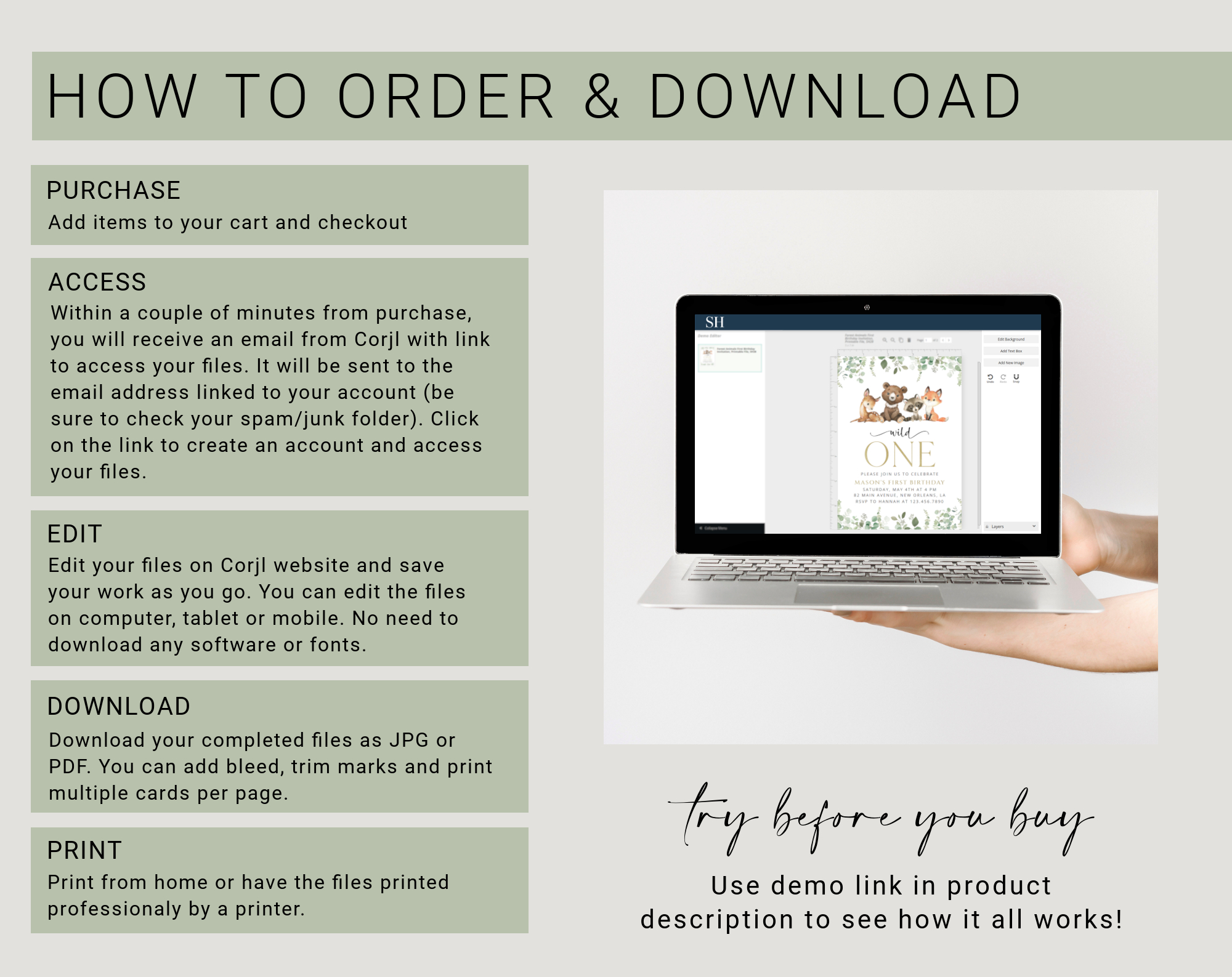 Instructions Instructions