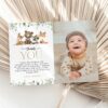 Forest Animals Thank You Card, First Birthday, Printable File, Edit Yourself, SH28 Forest Animals Thank You Card, First Birthday, Printable File, Edit Yourself, SH28