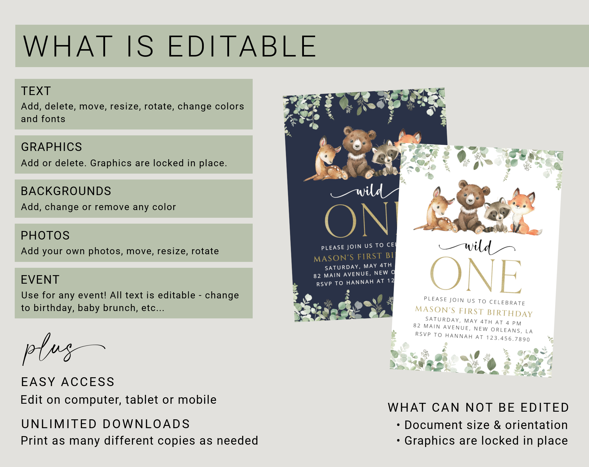 Instructions Instructions