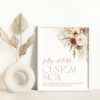 Boho Flowers Custom Sign, Wedding Sign, Printable File, Edit Yourself, SH32