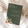 Boho Flowers Wedding Invitation Suite, Wedding Stationery, Printable File, Edit Yourself, SH32 Boho Flowers Wedding Invitation Suite, Wedding Stationery, Printable File, Edit Yourself, SH32