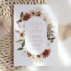 Boho Flowers Wedding Invitation Set, Wedding Stationery, Printable File, Edit Yourself, SH32 Boho Flowers Wedding Invitation Set, Wedding Stationery, Printable File, Edit Yourself, SH32