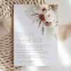 Boho Flowers Wedding Invitation Suite, Wedding Stationery, Printable File, Edit Yourself, SH32 Boho Flowers Wedding Invitation Suite, Wedding Stationery, Printable File, Edit Yourself, SH32