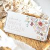 Colorful Flowers Chocolate Bar Wrapper, Candy Bar Wrapper, Bridal Shower, Printable File, Edit Yourself, SH40