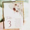 Pampas Grass Terracotta Table Number Sign, Bridal Shower Sign, Printable File, Edit Yourself, SH13