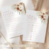 Boho Flowers Wedding Bundle, Printable File, Edit Yourself, SH32