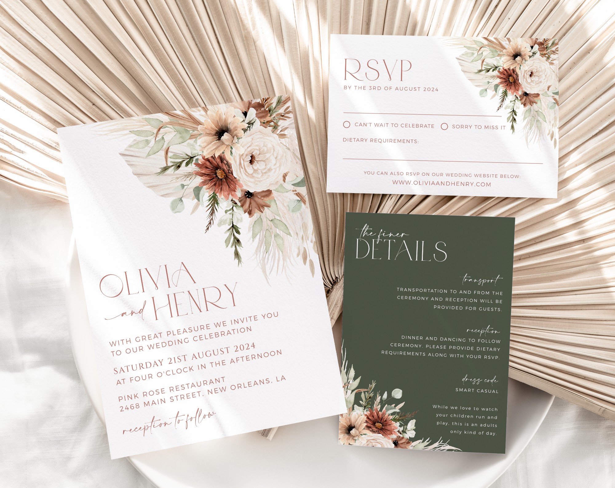 Boho Flowers Wedding Invitation Suite, Wedding Stationery, Printable File, Edit Yourself, SH32 Boho Flowers Wedding Invitation Suite, Wedding Stationery, Printable File, Edit Yourself, SH32