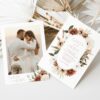Boho Flowers Wedding Invitation Set, Wedding Stationery, Printable File, Edit Yourself, SH32 Boho Flowers Wedding Invitation Set, Wedding Stationery, Printable File, Edit Yourself, SH32