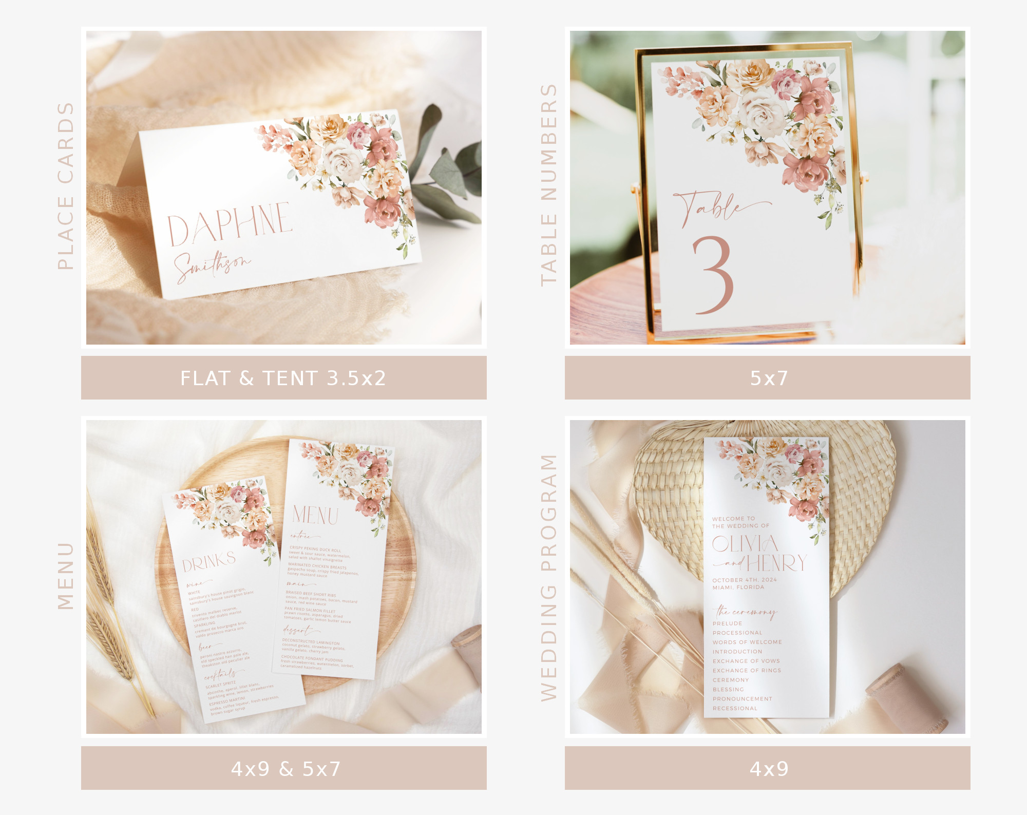 Dusty Rose Flowers Wedding Bundle, Printable File, Edit Yourself, SH37 Dusty Rose Flowers Wedding Bundle, Printable File, Edit Yourself, SH37