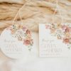 Dusty Rose Flowers Favor Tags, Gift Tags, Party Tags, Wedding, Printable File, Edit Yourself, SH37 Dusty Rose Flowers Favor Tags, Gift Tags, Party Tags, Wedding, Printable File, Edit Yourself, SH37