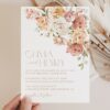 Dusty Rose Flowers Wedding Invitation Suite, Wedding Stationery, Printable File, Edit Yourself, SH37 Dusty Rose Flowers Wedding Invitation Suite, Wedding Stationery, Printable File, Edit Yourself, SH37