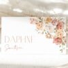 Dusty Rose Flowers Place Card, Wedding Stationery, Printable File, Edit Yourself, SH37 Dusty Rose Flowers Place Card, Wedding Stationery, Printable File, Edit Yourself, SH37