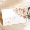 Dusty Rose Flowers Place Card, Wedding Stationery, Printable File, Edit Yourself, SH37 Dusty Rose Flowers Place Card, Wedding Stationery, Printable File, Edit Yourself, SH37