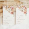Dusty Rose Flowers Favor Tags, Gift Tags, Party Tags, Wedding, Printable File, Edit Yourself, SH37 Dusty Rose Flowers Favor Tags, Gift Tags, Party Tags, Wedding, Printable File, Edit Yourself, SH37