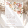 Dusty Rose Flowers Save the Date, Wedding Stationery, Printable File, Edit Yourself, SH37 Dusty Rose Flowers Save the Date, Wedding Stationery, Printable File, Edit Yourself, SH37