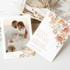 Dusty Rose Flowers Save the Date, Wedding Stationery, Printable File, Edit Yourself, SH37 Dusty Rose Flowers Save the Date, Wedding Stationery, Printable File, Edit Yourself, SH37