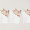 Dusty Rose Flowers Seating Cards, Wedding Stationery, Printable File, Edit Yourself, SH37 Dusty Rose Flowers Seating Cards, Wedding Stationery, Printable File, Edit Yourself, SH37