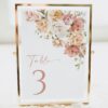 Dusty Rose Flowers Table Number Sign, Wedding Sign, Printable File, Edit Yourself, SH37 Dusty Rose Flowers Table Number Sign, Wedding Sign, Printable File, Edit Yourself, SH37