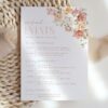 Dusty Rose Flowers Wedding Timeline, Wedding Stationery, Printable File, Edit Yourself, SH37 Dusty Rose Flowers Wedding Timeline, Wedding Stationery, Printable File, Edit Yourself, SH37
