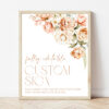 Peach and Cream Flowers Custom Sign, Wedding Sign, Printable File, Edit Yourself, SH42 Peach and Cream Flowers Custom Sign, Wedding Sign, Printable File, Edit Yourself, SH42