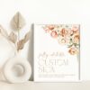 Peach and Cream Flowers Custom Sign, Wedding Sign, Printable File, Edit Yourself, SH42 Peach and Cream Flowers Custom Sign, Wedding Sign, Printable File, Edit Yourself, SH42