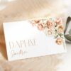 Peach and Cream Flowers Place Card, Wedding Stationery, Printable File, Edit Yourself, SH42 Peach and Cream Flowers Place Card, Wedding Stationery, Printable File, Edit Yourself, SH42
