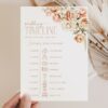 Peach and Cream Flowers Wedding Timeline, Wedding Stationery, Printable File, Edit Yourself, SH42