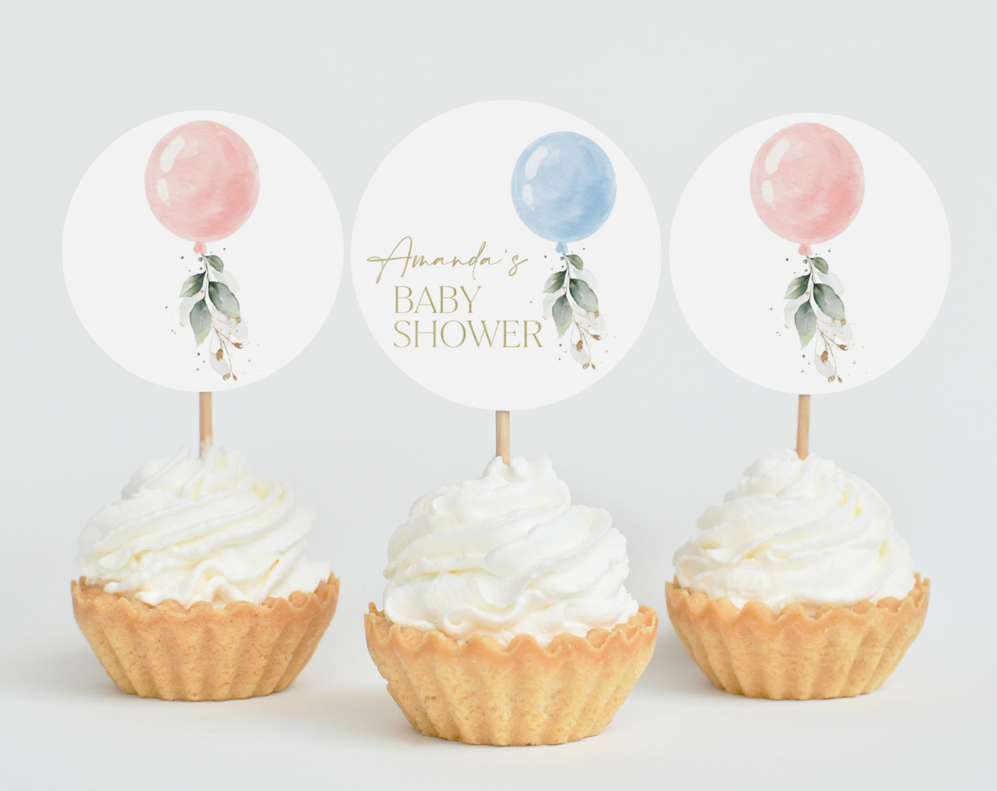 Baby Shower - Cupcake Toppers Baby Shower - Cupcake Toppers