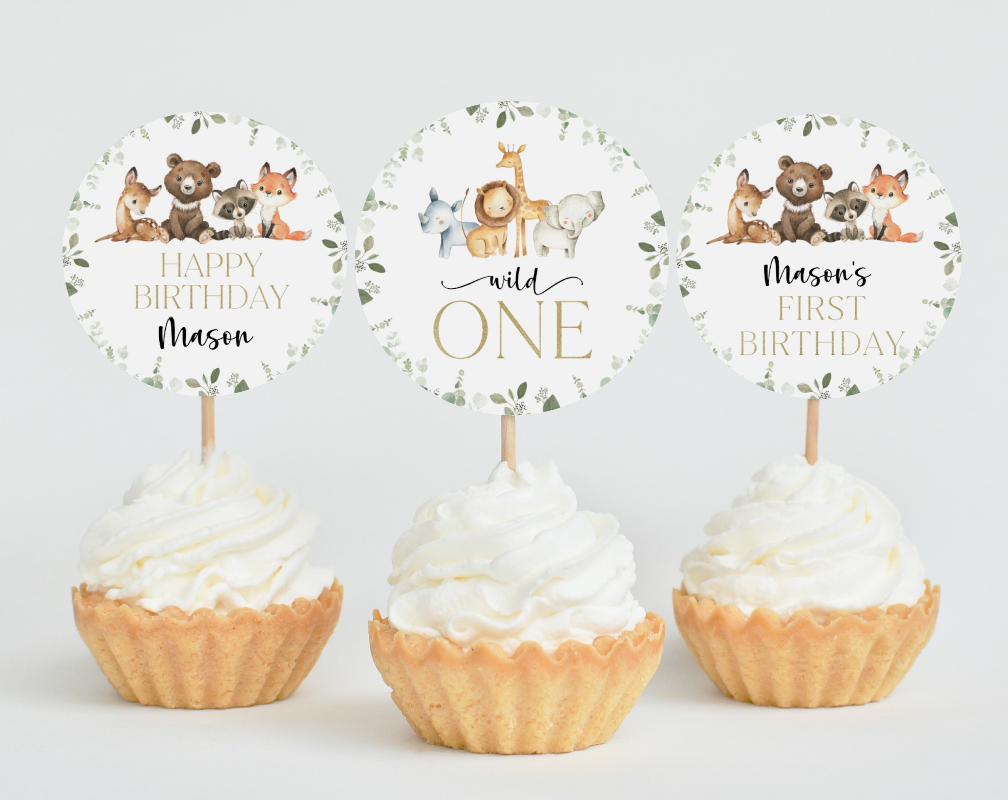 Birthday - Cupcake Toppers