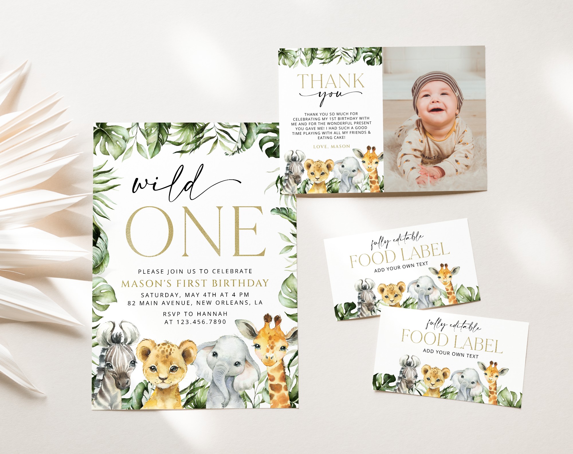 SH22 Jungle Animals First Birthday Shop by Collection SH22 Jungle Animals First Birthday Shop by Collection