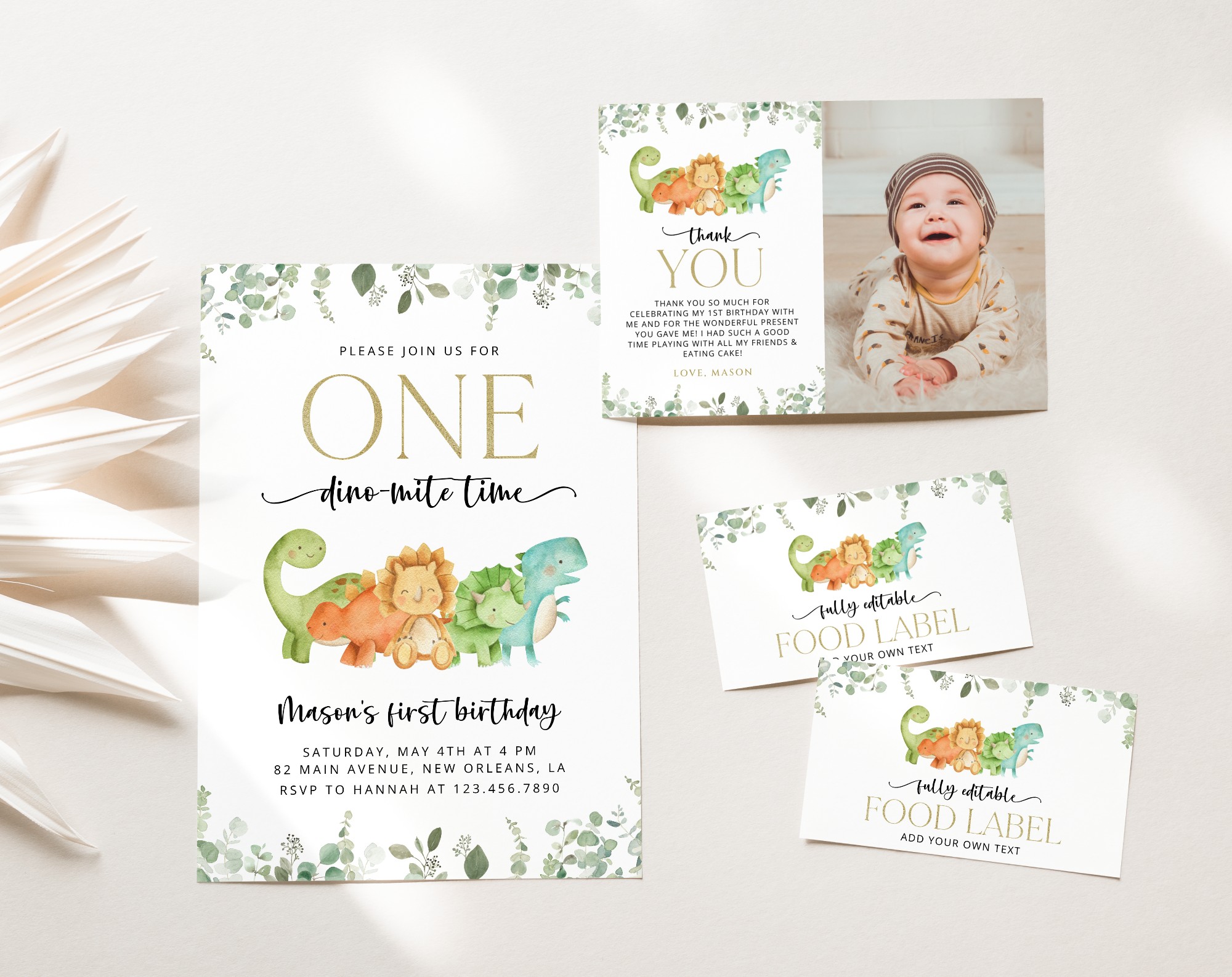SH25 Cute Dinosaurs First Birthday Shop by Collection SH25 Cute Dinosaurs First Birthday Shop by Collection