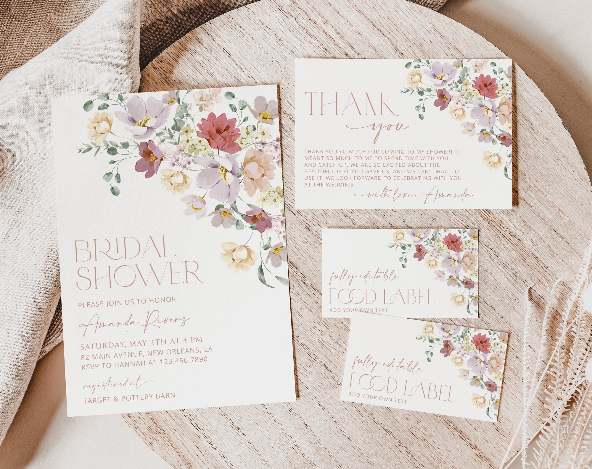 SH40 Colorful Flowers Bridal Shower Shop by Collection