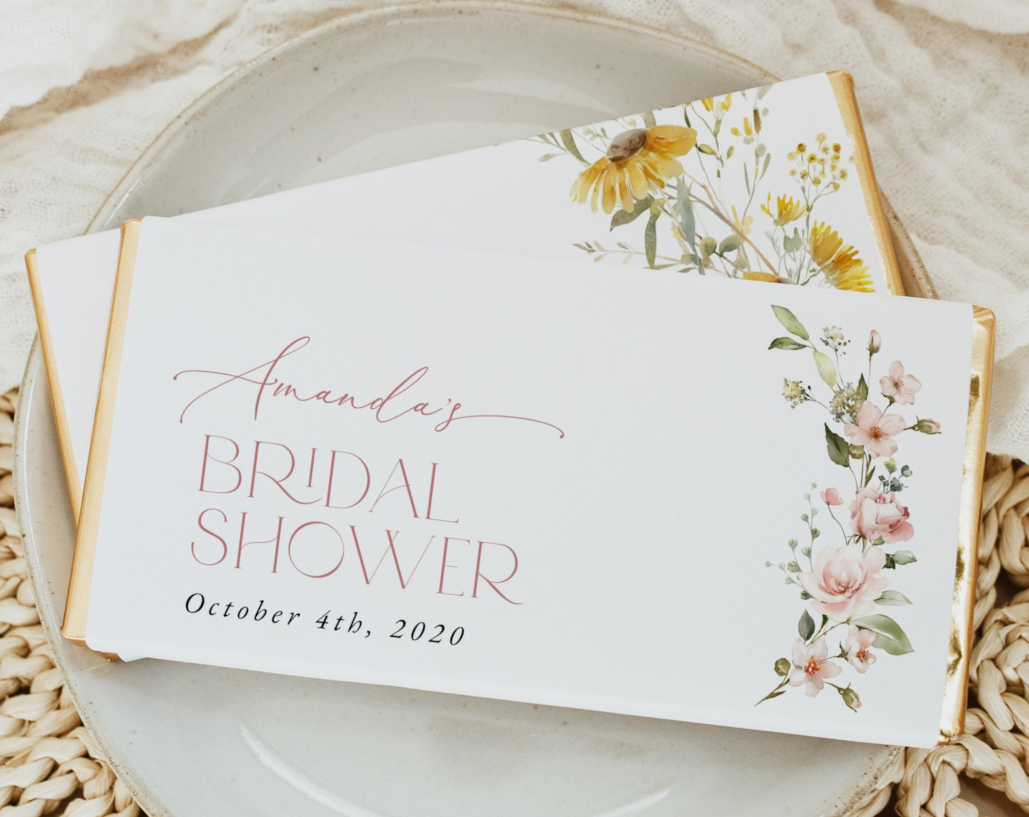 Bridal Shower - Chocolate Bar Wrappers Bridal Shower - Chocolate Bar Wrappers