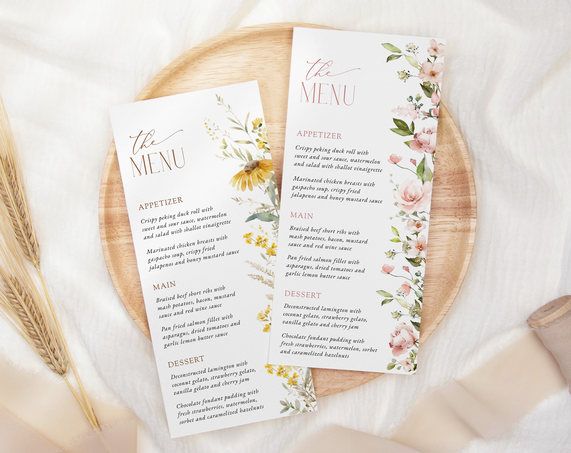 Bridal Shower - Menus Bridal Shower - Menus