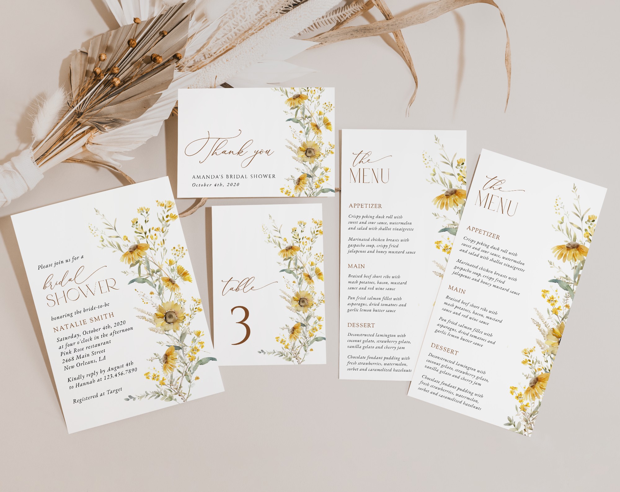 SH44 Sunflowers Bridal Shower Shop by Collection