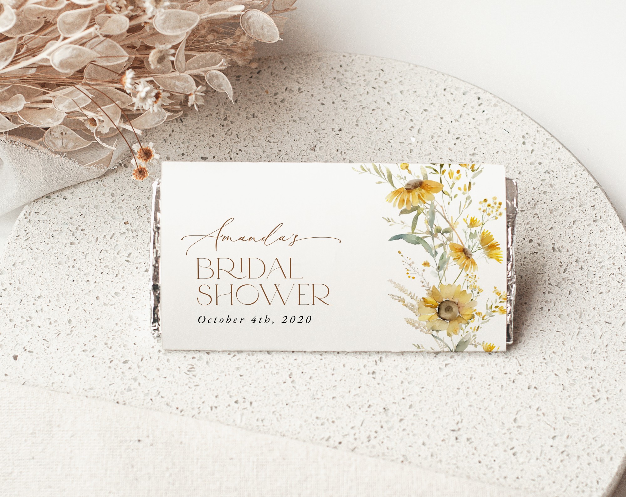 Sunflowers Chocolate Bar Wrapper, Candy Bar Wrapper, Bridal Shower, Printable File, Edit Yourself, SH44 Sunflowers Chocolate Bar Wrapper, Candy Bar Wrapper, Bridal Shower, Printable File, Edit Yourself, SH44