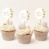 Sunflowers Cupcake Toppers, Bridal Shower Decoration, Printable File, Edit Yourself, SH44