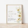 Sunflowers Custom Sign, Bridal Shower Sign, Printable File, Edit Yourself, SH44